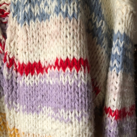 NWOT Anthropologie Grazia Chunky Striped Cardigan Sweater Size XS/S - Picture 8 of 15